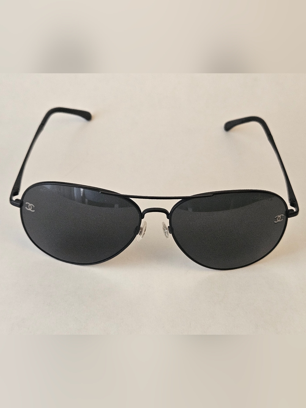 Chanel Pilot Sunglasses Gray Titanium Aviator